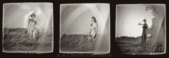 women figure in the fields Artistic Nude Artwork by Photographer EAJ photo