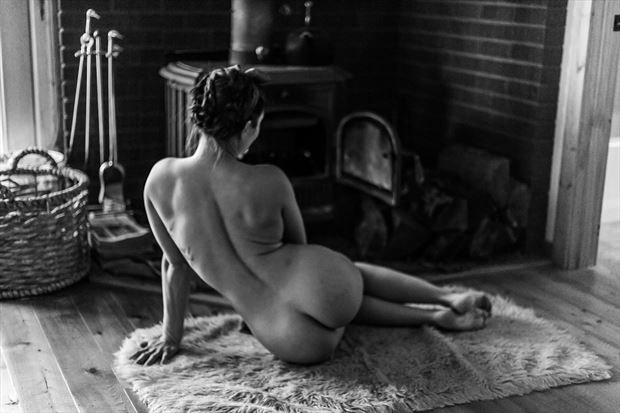 woodstove wonder artistic nude artwork by photographer pixie