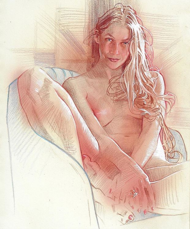 work by james martin artistic nude artwork by model the_preraphaelite_woman