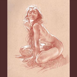 work by james martin artistic nude artwork by model the_preraphaelite_woman