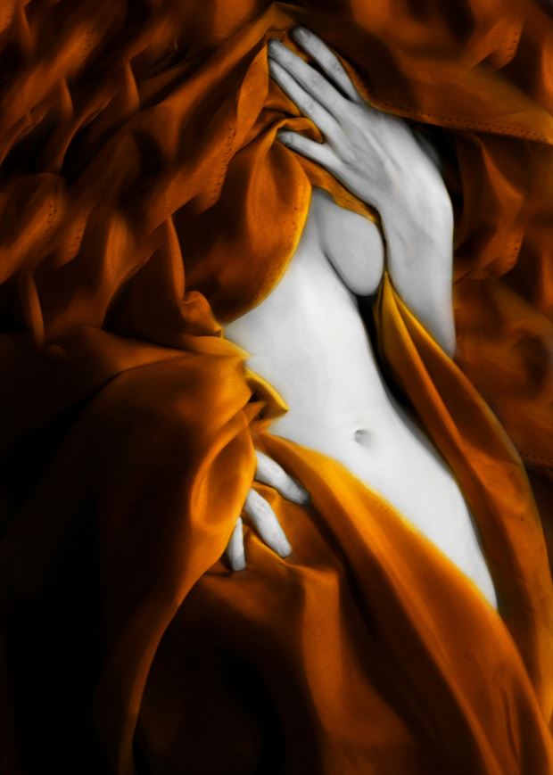 wrapped in life artistic nude artwork by photographer yao tsy