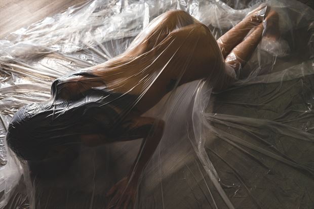wrapped in plastic erotic photo by photographer eldritch allure