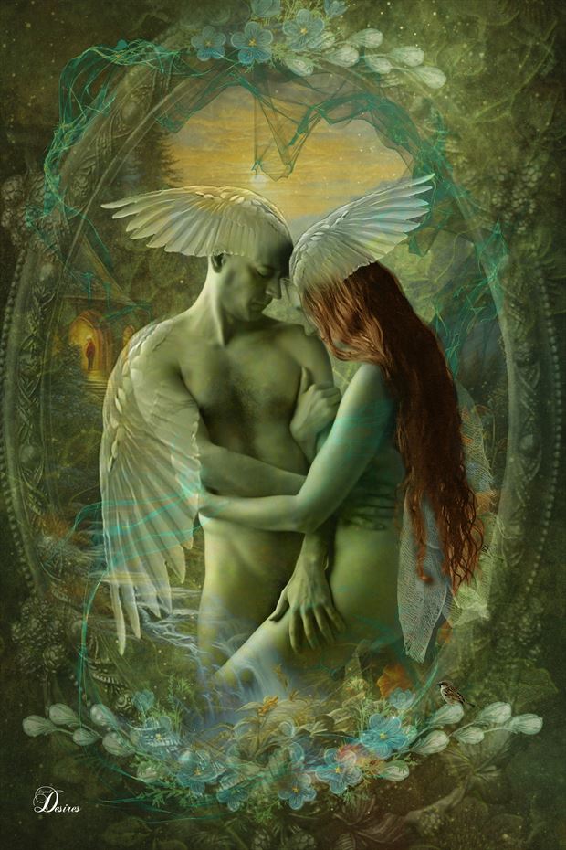 xaina fairy the love connections series loves thoughts artistic nude artwork by artist digital desires