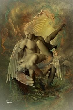 xaina fairy the love connections series moment of seclusion artistic nude artwork by artist digital desires