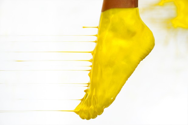 yellow foot Erotic Artwork by Photographer Walter Faustini