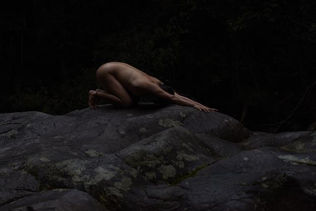 yoga in nature artistic nude photo by photographer benny