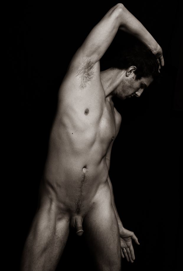 yoga warrior artistic nude photo by photographer art studios huck