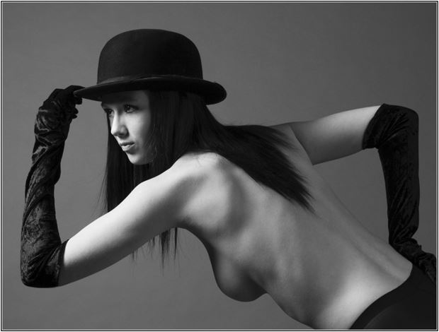 you can leave your hat on artistic nude photo by photographer johnvphoto
