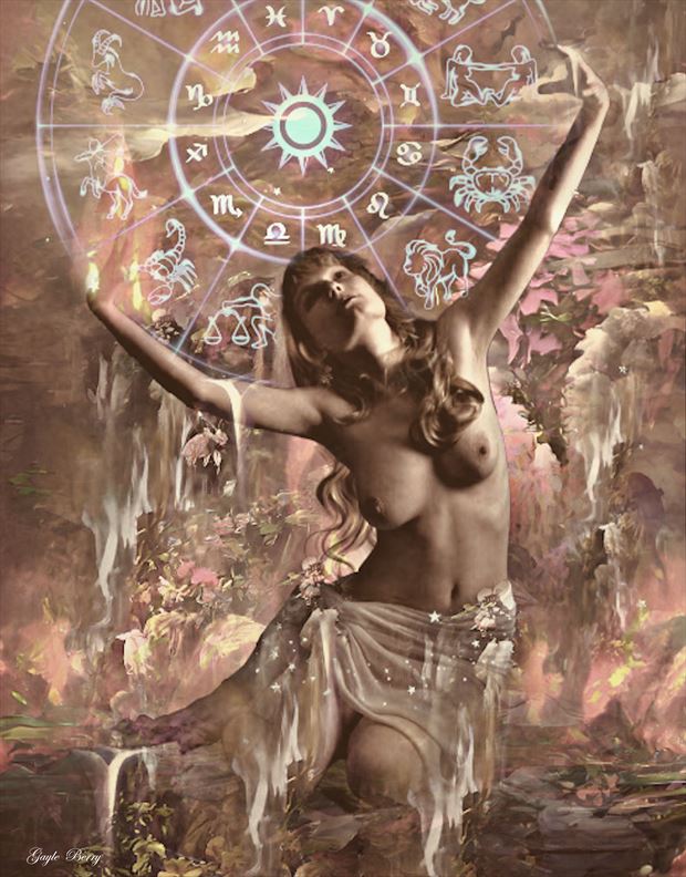 zodiac queen artistic nude artwork by artist gayle berry