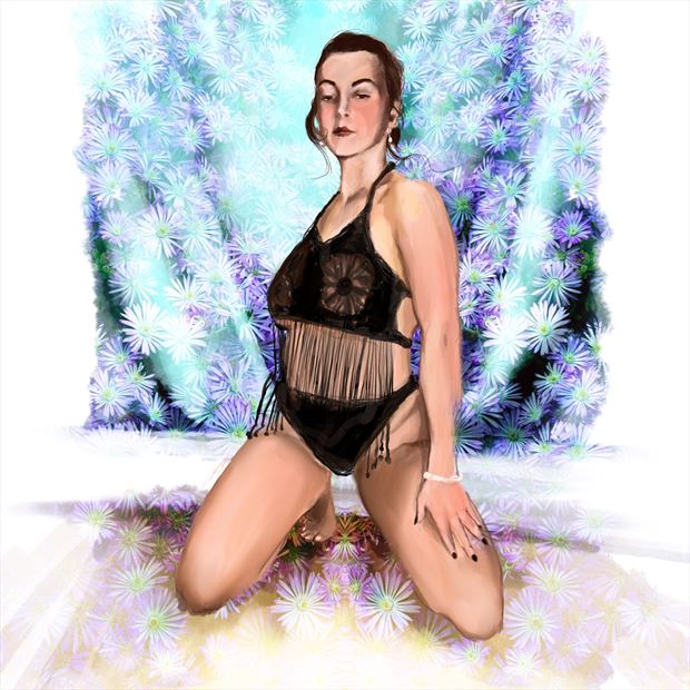 zoey 2 lingerie artwork by artist nick kozis