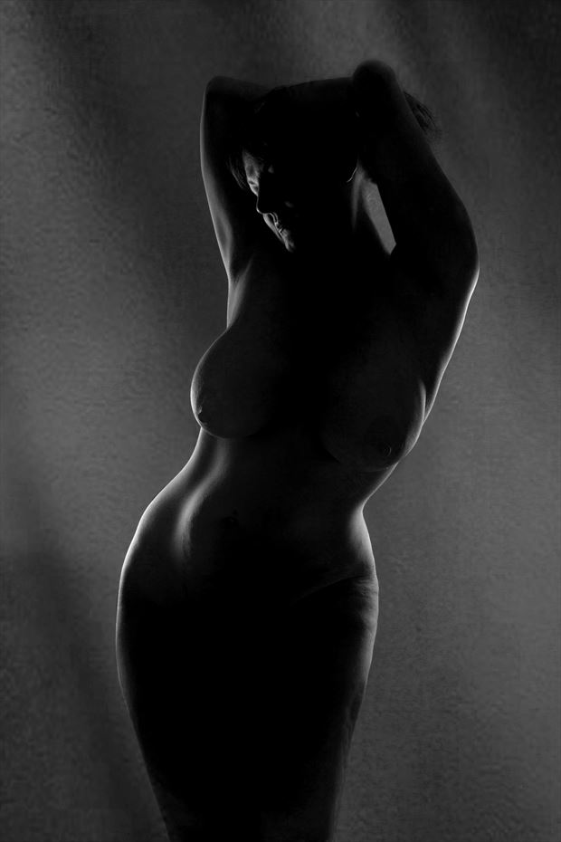 Artistic Nude Silhouette Photo print by Photographer CurvedLight