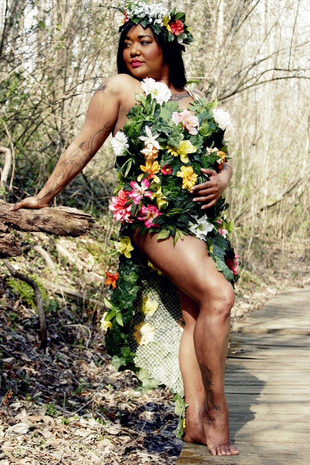 BEAUTY OF MOTHER NATURE 2 Tattoos Photo print by Model Contonia Wright
