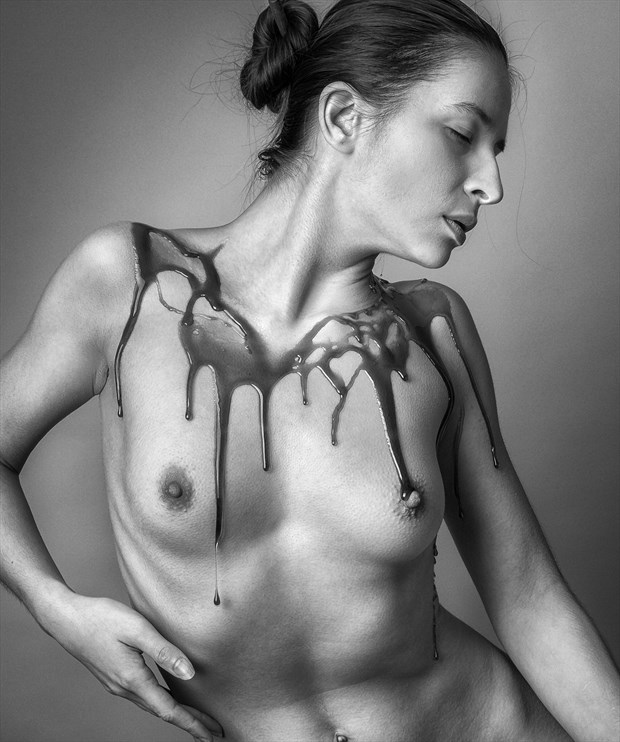 Black & Blue Artistic Nude Photo print by Photographer rick jolson