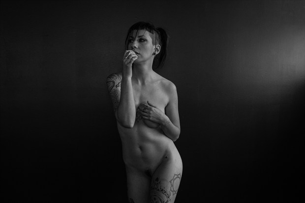 Black Wall Erotic Photo print by Photographer raksid
