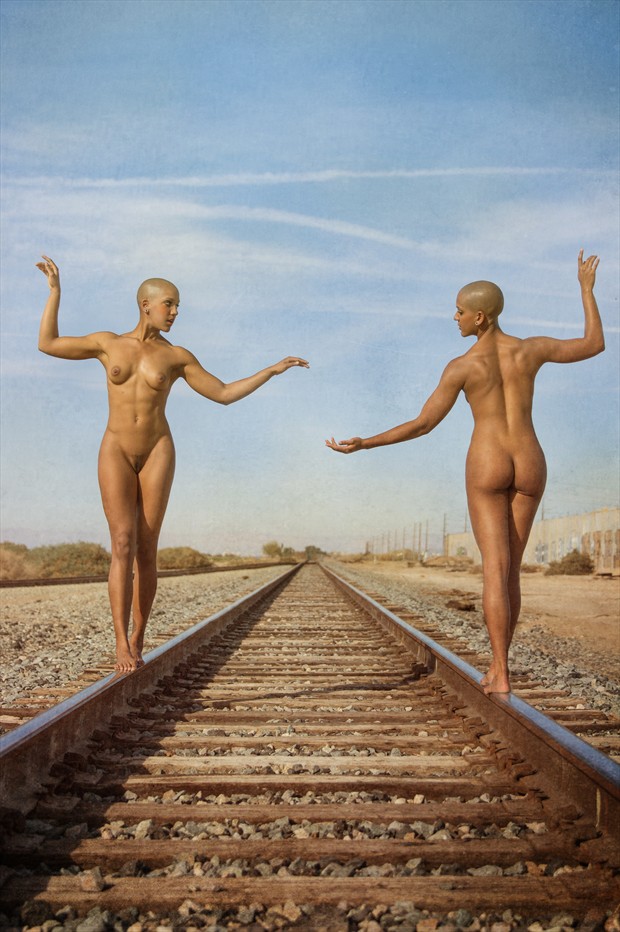 Building railroads Artistic Nude Photo print by Photographer balm in Gilead
