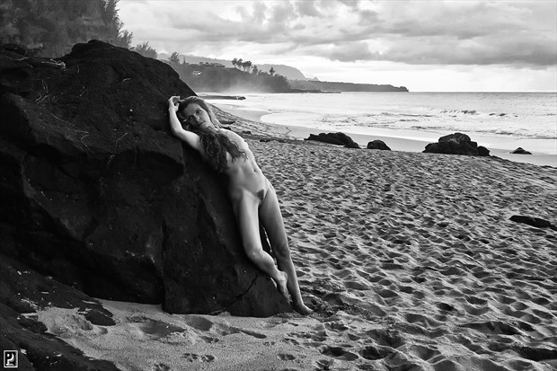 By the Ocean Artistic Nude Artwork print by Photographer Thom Peters Photog