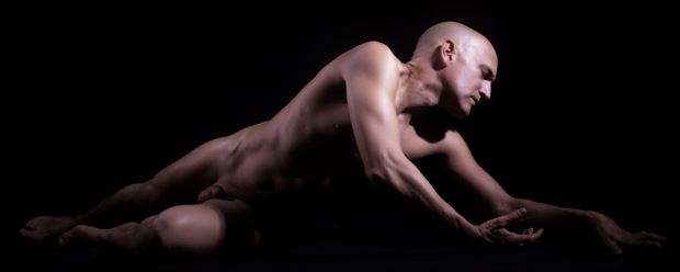 Crawling Back Artistic Nude Photo print by Model Avid Light
