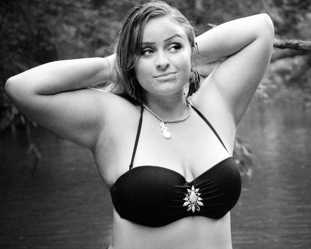 Curvy Christine Bikini Photo print by Photographer That Redhaired Girl's Photography