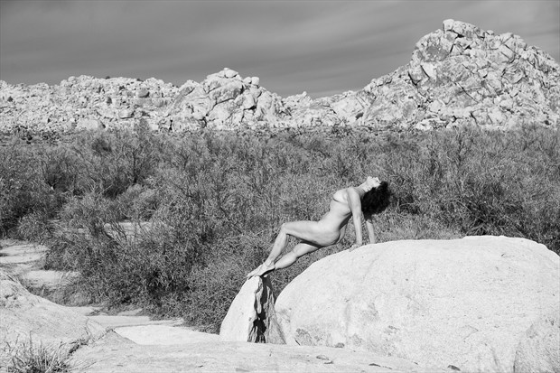 Desert Arch Artistic Nude Artwork print by Photographer Thom Peters Photog