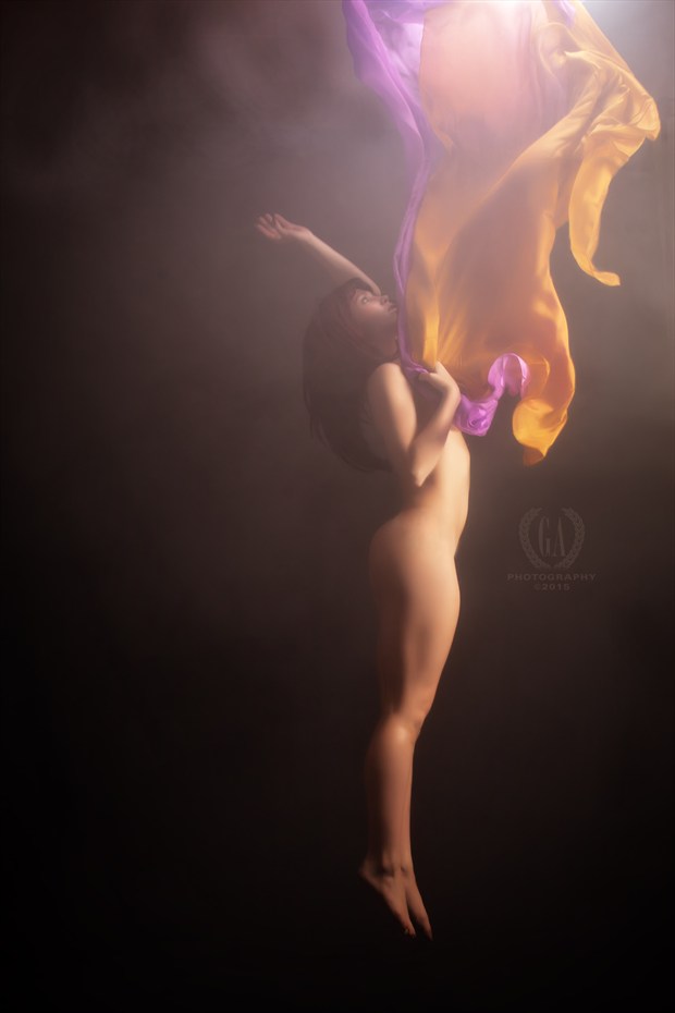Fabric Magic Artistic Nude Photo print by Photographer G A Photography