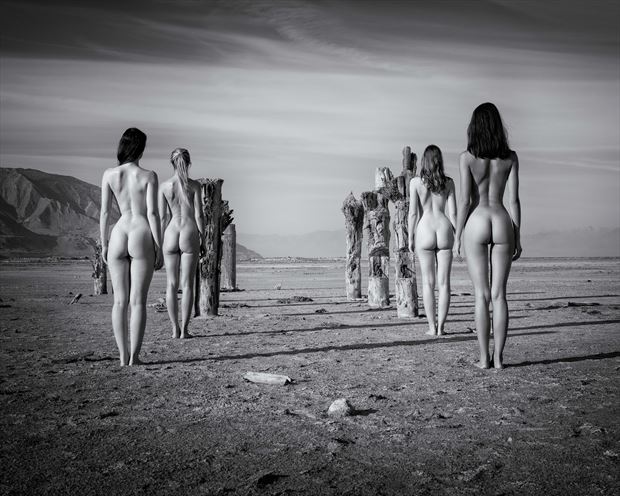 Femhenge Artistic Nude Photo print by Photographer Randall Hobbet