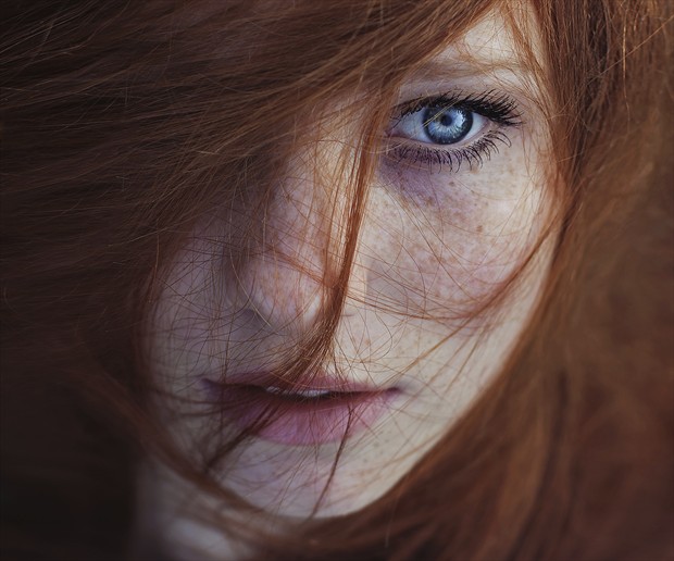 Freckles Close Up Photo print by Photographer Maja Topcagic