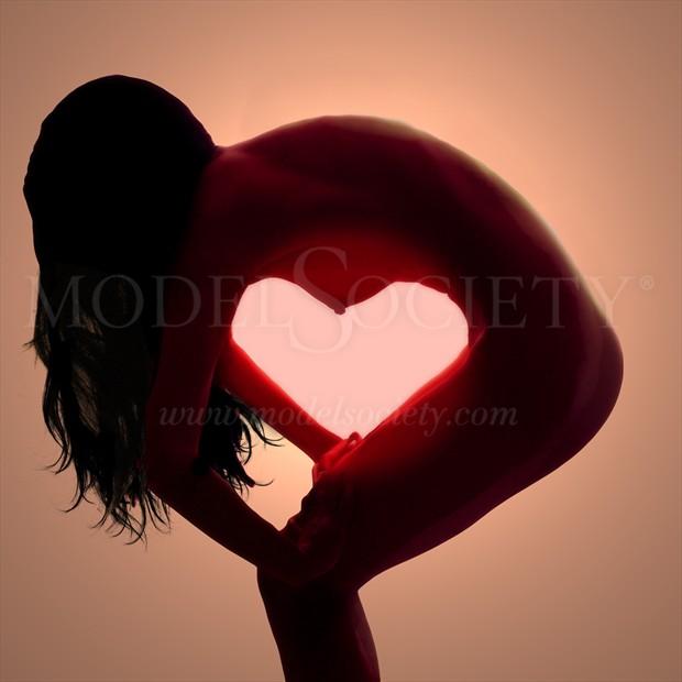 Heart Artistic Nude Photo print by Photographer Cactusprick