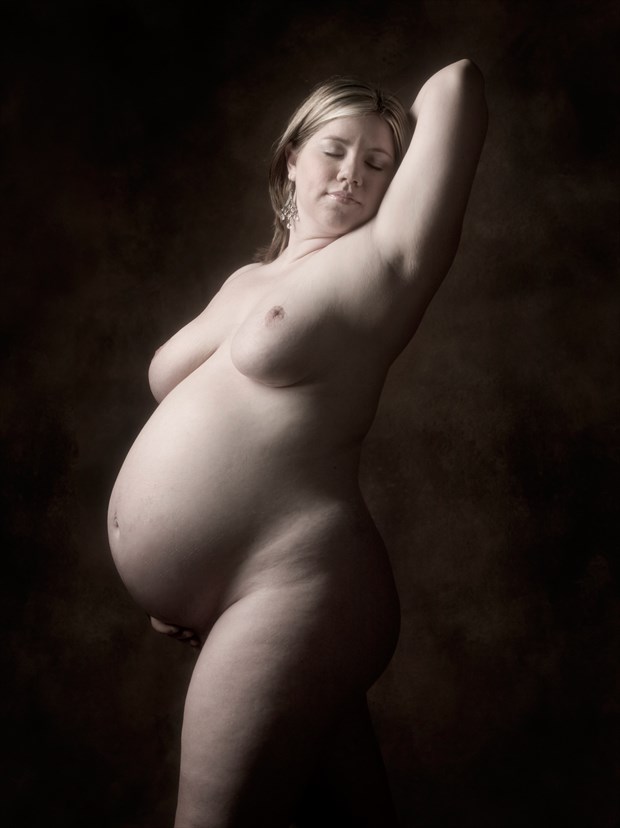 Heavy with child Artistic Nude Photo print by Photographer KJames Photo