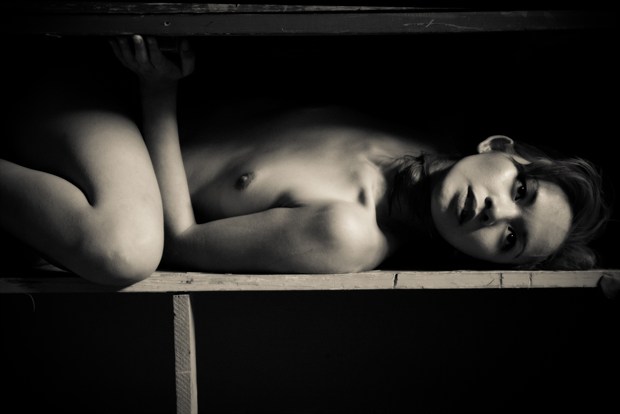 Shelf Portrait Artistic Nude Photo print by Photographer Frisson Art