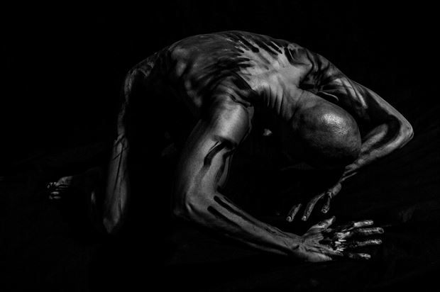 Sometimes the Darkness Wins Artistic Nude Photo print by Model Avid Light