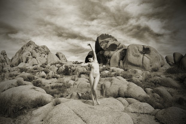 Storm Chaser Artistic Nude Photo print by Photographer David Winge