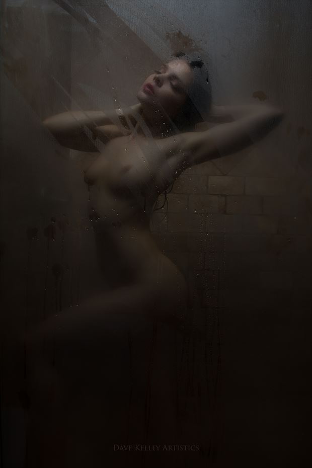 The shower stall Artistic Nude Photo print by Photographer Dave Kelley Artistics