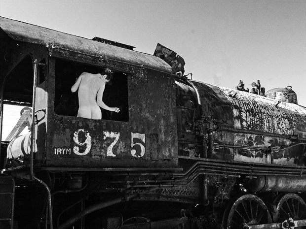 Trains Vintage Style Photo print by Model Whitney Masters
