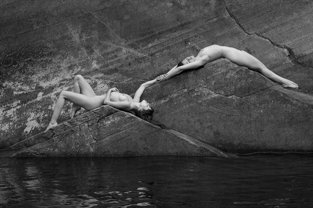 Triangular Study Artistic Nude Photo print by Photographer Inge Johnsson