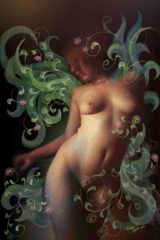 Vine Resurrection Artistic Nude Photo print by Artist David Bollt