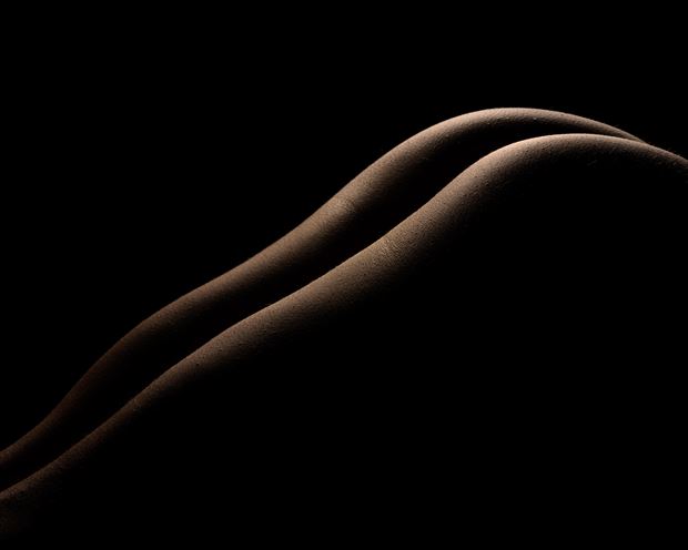 a strong contour artistic nude photo print by photographer john dunkelberg