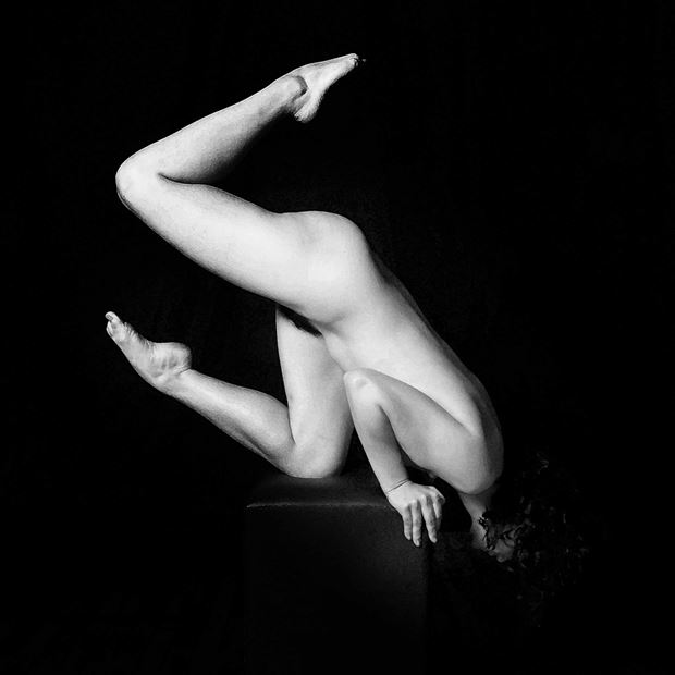 acro nude artistic nude photo print by photographer robert l person