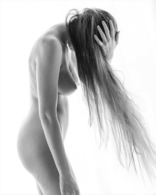 addison s long hair artistic nude photo print by photographer dave earl