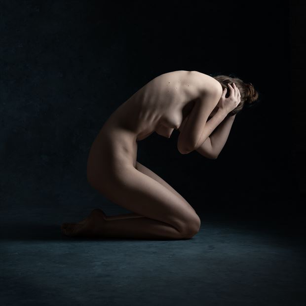 anguished shapes artistic nude photo print by photographer musingeye