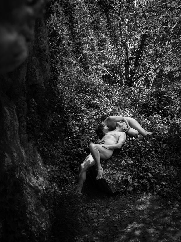 artistic nude nature photo print by photographer chriswoodman_photo