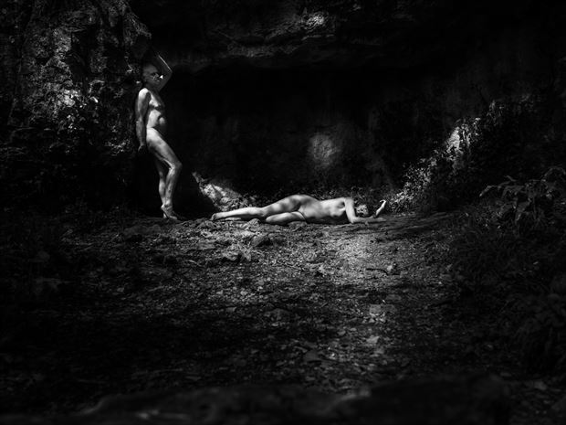 artistic nude nature photo print by photographer chriswoodman_photo