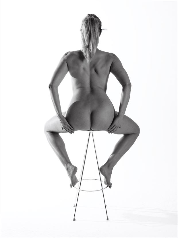 artistic nude studio lighting photo print by photographer chriswoodman_photo