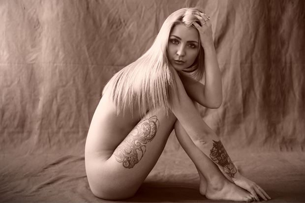 artistic nude tattoos photo print by photographer amalgam 