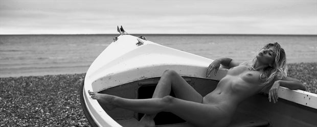 boat artistic nude photo print by photographer gibson