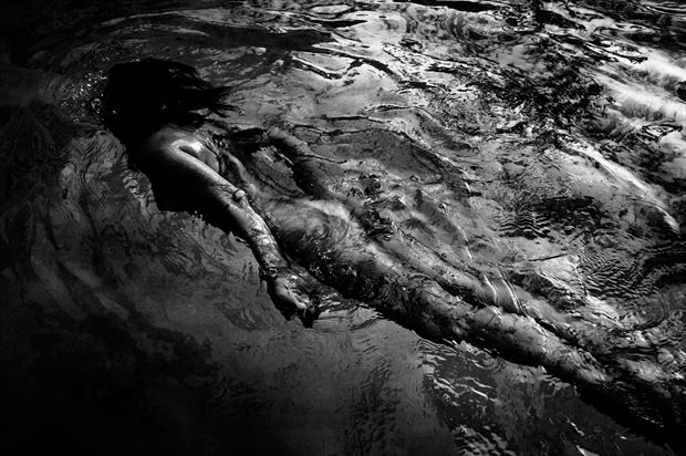 body of water artistic nude photo print by photographer gunnar