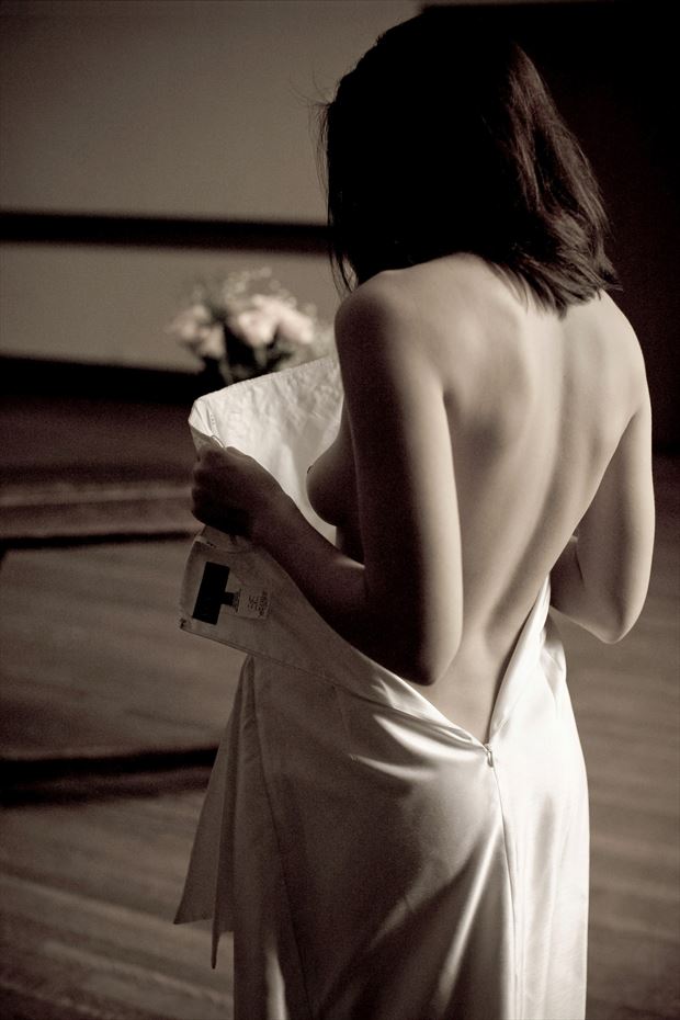 bridal boudoir artistic nude photo print by photographer michael grace martin