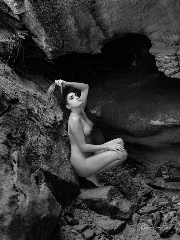 canyon goddess artistic nude photo print by photographer robert domondon