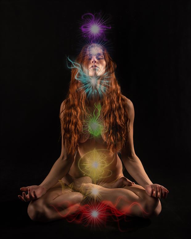 chakras surreal artwork print by photographer intimate images