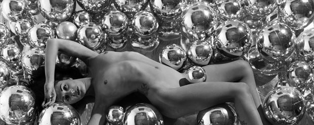 chrome balls artistic nude photo print by photographer gibson
