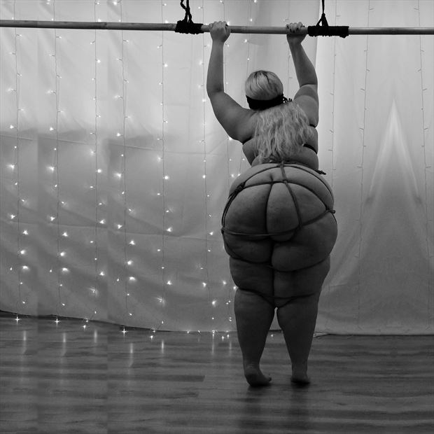 curvy b inrope artistic nude photo print by photographer bent photosmith